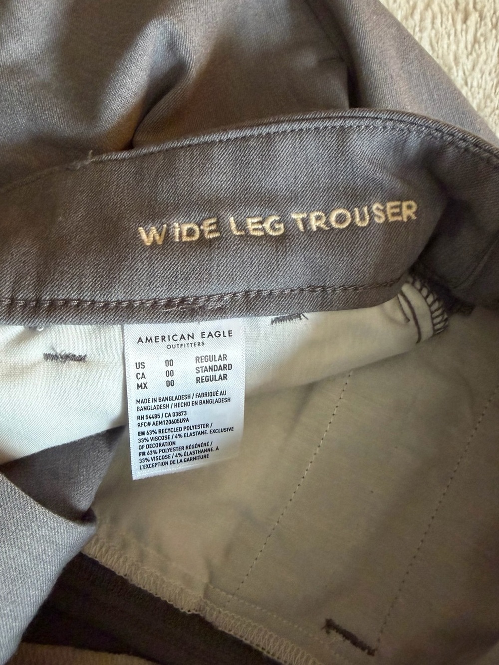 American Eagle Outfitters Wide Leg Trouser - Picture 5 of 5